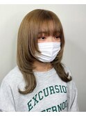 ミディアムウルフカットロングウルフカット顔周りレイヤーカット