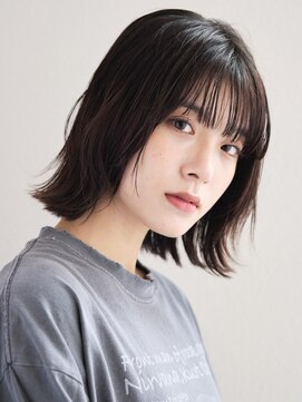 ミンクス渋谷スマートサロン(MINX shibuya smart salon) 美髪 ピンクブラウン 切りっぱなしボブ エアリーロング