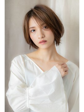 カバーヘア ブリス 川口(COVER HAIR bliss) かきあげ前髪こなれヘア小顔ショートボブTb5川口20代30代40代