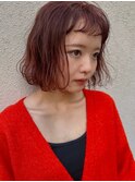 ブリーチなしチェリーレッド