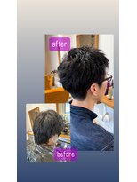 マルカ(MARUCA)&nbsp;白髪ぼかし/メンズショート/メンズ/眉カット