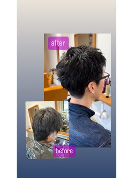 マルカ(MARUCA) 白髪ぼかし/メンズショート/メンズ/眉カット