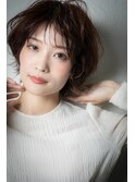 ウルフカットひし形ショートマッシュパーマv浦和20代30代40代