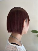 ツーブロック×レッド