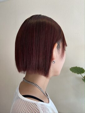 ノッシュ 七隈店(Hair Spa Nosh) ツーブロック×レッド