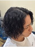 ミディアム波巻きパーマ