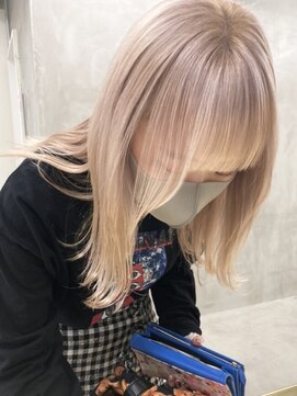 ラフヘアデザイン(Raf hair design) ハイトーンホワイトベージュグレージュケアブリーチ