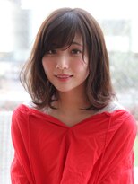 マイラ 銀座(myla)&nbsp;似合わせくびれ小顔カットネビージュワンレンひし形ボブルフ黒髪