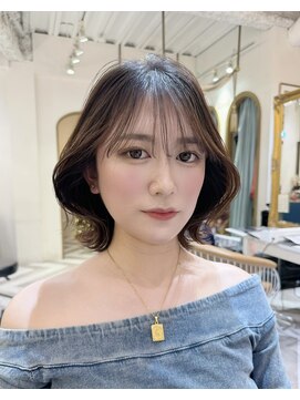 ロンドアベニール 北千住(Lond avenir) 小顔レイヤーカット　ボブルフ　顔周り　髪質改善　ブリーチなし