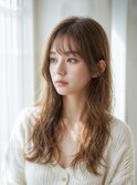 透明感カラー/レイヤーカット/顔まわりカット/韓国風