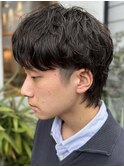似合わせカットマッシュウルフ無造作パーマカルマヘア20代30代