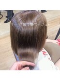 ブリーチ１回で艶ベージュ♪【Grous hair 錦糸町】