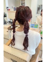 バーチ バイ クロップエス(BIRCH by crop es)&nbsp;ツイン編みおろしヘアアレンジ