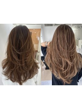 明るい白髪ぼかしが大人気！ハイライトを使わなくてもできる♪☆