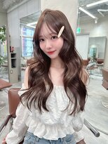 フェブ(fev)&nbsp;［fev_otoha］caramel brown＋layercut