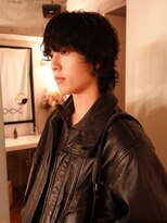 ノラジャーニー(NORA Journey)&nbsp;メンズボブウルフメンズミディアムレイヤーカットメンズウルフ