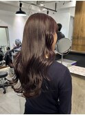 乾かすだけでキマる髪/ナチュラルブラウン艶髪ロング