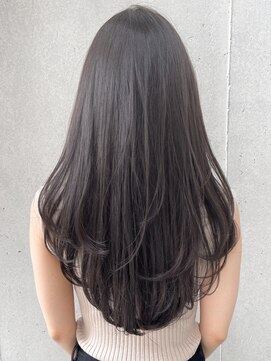 アグノス 青山(Agnos) サイドバング薄めバングモテ髪暗めカラーシースルーバング