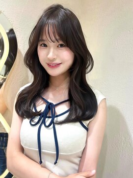 サイン 渋谷(SIGN) 韓国ヘアーハッシュカットレイヤーカットグレージュブリーチ無し