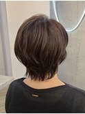 上品さと抜け感を両立♪大人のショートウルフ
