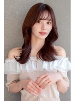 ハローバイシー 仙台(Hello by Sea)&nbsp;ココアベージュ×レイヤー[小顔/黒髪/オリーブグレー]