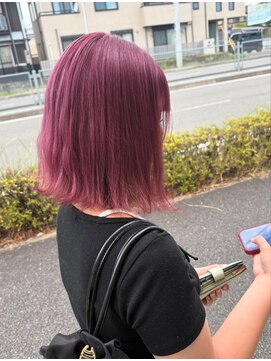 ブリーチ2回 ピンク