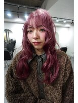 ワンズオゼ 渋谷(ONE's oze) ピンクカラー/ケアブリーチ/ブリーチ3回