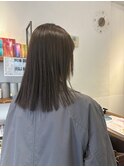 韓国風くすみグレージュボブ