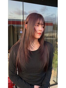 コルバース(COL BIRTH) 【yui担当】艶髪縮毛矯正/ボルドーブラウン/レイヤーカット