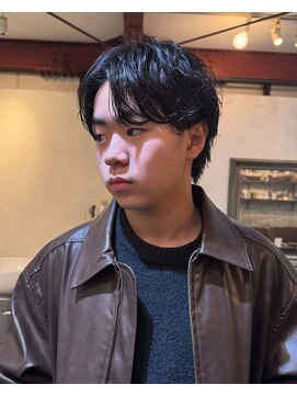 アデ オモテサンドウ(ade omotesando) リバースセンターパート+ニュアンスパーマ
