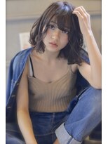 【roijir 表参道】小顔グレージュ×大人シンプルボブ