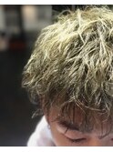 ルーズツイストマッシュヘアー、スモーキーマットカラー