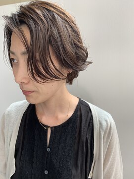 ヘアー アイス ルーチェ(HAIR ICI LUCE) ハイライト リアルパーマ くせ毛風 ボブ