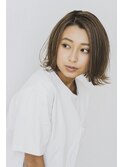 切りっぱなしハイライトボブ