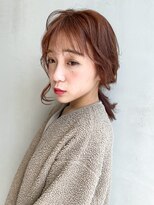 アイティー バイ アルバム 中野店(IT by ALBUM) ポニーアレンジ_オリーブカラーハイライトカラー_27312