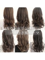 チョビー 銀座(chobii)&nbsp;グレージュ/デジタルパーマ/ゆるふわ/韓国風/大きめ/くびれ/高柳