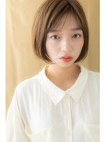 カバーヘア ブリス 大宮西口(COVER HAIR bliss)&nbsp;小顔矯正立体カット大人ハイライト金髪ボブY大宮20代30代40代