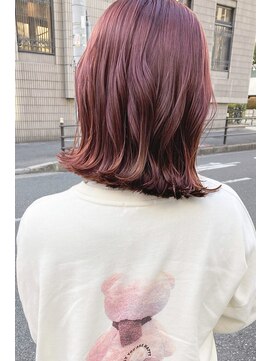 リュヌ ホロスコープ(lune horoscope) ブリーチなし透明感ミルクティーピンクカラー