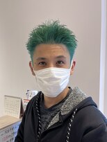 アズールサン 草加西口店(azule-sun)&nbsp;メンズショート×サワーグリーン