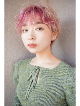 TJ天気予報 Part3 千秋店 ショート×フェイスフレーミング★ピンク