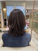 韓国ミディアムレイヤー大人かわいい20代30代40代2WAYバング
