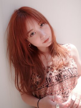 ヨー(Yoh-) 【オレンジブラウン/阿部達哉】エアリーロング/レイヤーカット