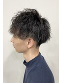 ツーブロック×ツイストスパイラル×パーマ