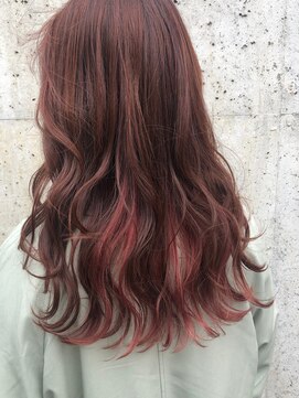 アミックス ヘアワークス 本店(AMIX hair works) インナーカラーで大人ならではのデザインカラー♪