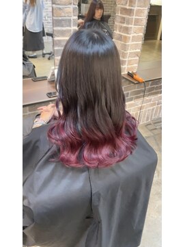 アクロ あべの店(ACRO) グラデーション×チェリーレッド