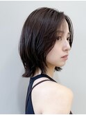 ボブショートボブ縮毛矯正ベージュグレージュ門前仲町