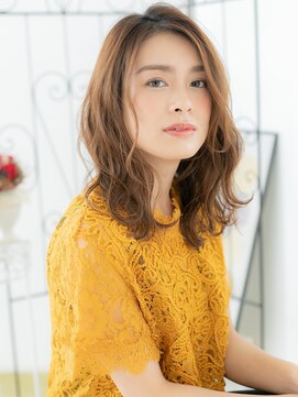 エイトサロン 八潮(8salon) 八潮/髪質改善/ニュアンスカラー☆ふんわりウェーブミディアムk