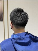 刈り上げアップバング