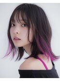 【デザインカラー】インナーパープル×ボブ