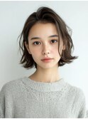 抜け感ショートボブ